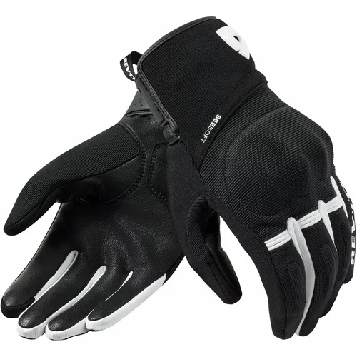 Rev'it! Gloves Mosca 2 Black/White L Motoristične rokavice