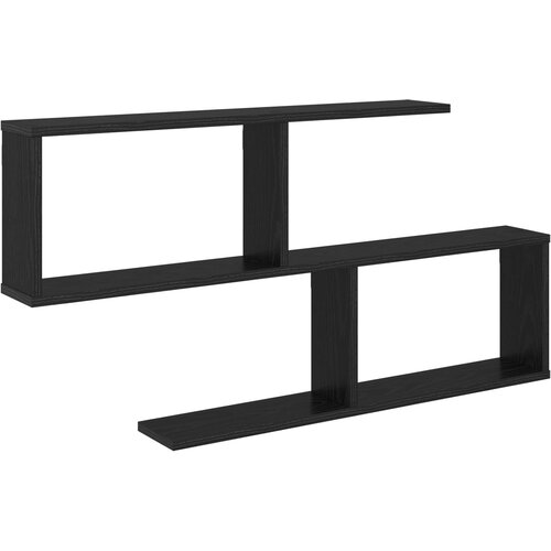  Polica na zidu Crni hrast 100 x 12 x 50,5 cm Konstruirano drvo Slike