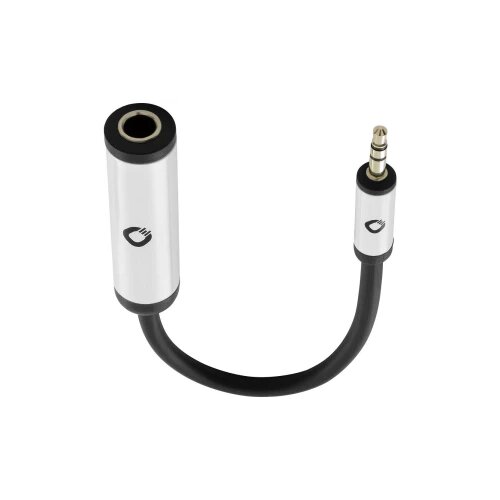 Oehlbach klinker avdio adapterski kabel [1x priključna doza za 6\,3 mm banana moški konektor - 1x 3\,5 mm banana moški konektor] 15 cm črna, (20432576) Cene