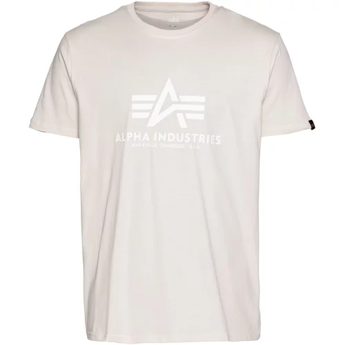 Alpha Industries Majica bijela / svijetla bež