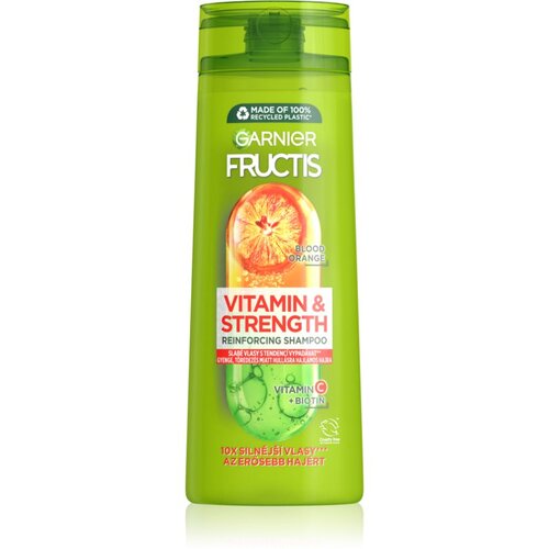 Garnier Fructis Vitamin &amp;amp; Strength krepilni &amp;scaron;ampon za po&amp;scaron;kodovane lase 400 ml Slike