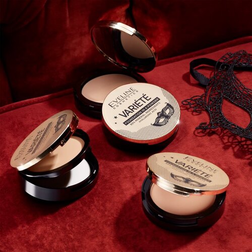 Eveline Cosmetics Vari&amp;eacute;t&amp;eacute; mineralni kompaktni puder s aplikatorom nijansa 01 Light 8 g Slike