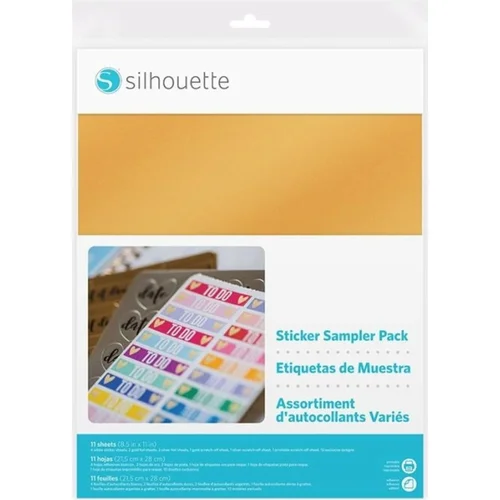 Silhouette Sticker Sampler Pack - 1 set.