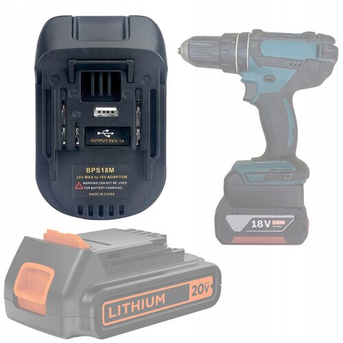 Rosfix BLACK&DECKER / STANLEY 18V ZA MAKITA 18V BATERIJSKI ADAPTER / PRETVORNIK (BPS18M), (22113317) Cene