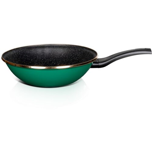 Metalac TAVA WOK GRANIT INDUCTION 28cm GREEN GOLD Slike