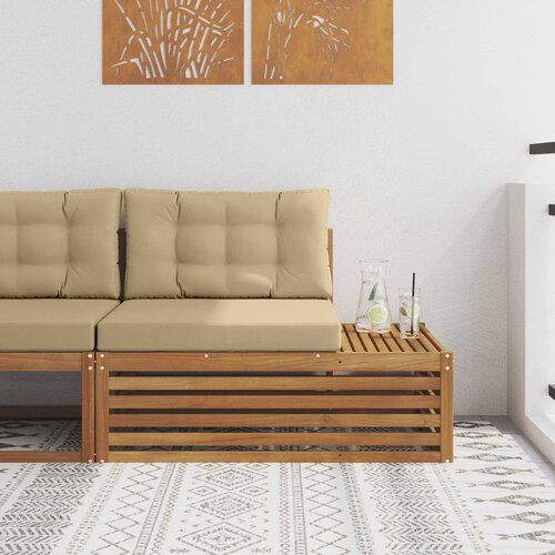 Vanjski krajnji kauč 3 Komad Prirodna i bež 115 x 83 x 73 cm Cijene