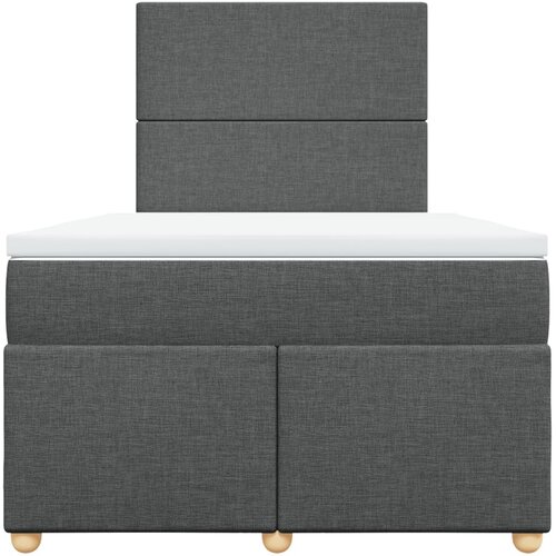  box spring s madracem tamnosivi 120 x 190 cm tkanina Slike