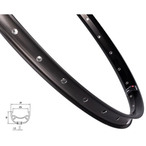 Force Felga MACH1 KLIXX DISC 622x23, 32H, crna Cene