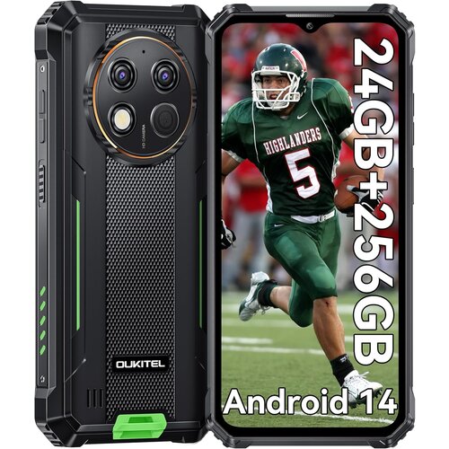 Oukitel G1 24/256GB, zelena pametni robustni telefon Android 14, 10600mAh 48MP, (21604855) Cene