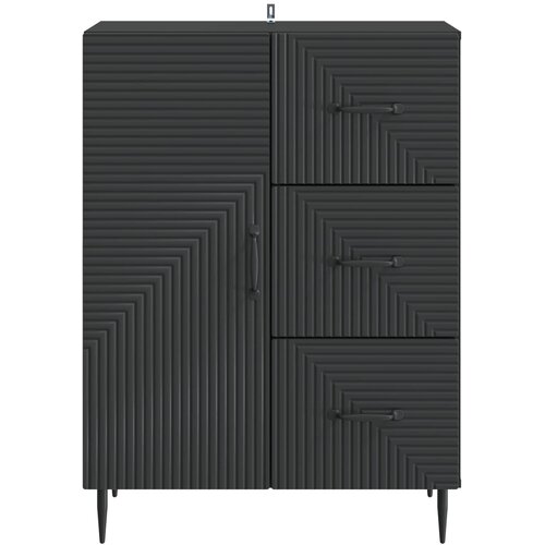  Kreveta s ladicama Crna 66 x 34,5 x 89,5 cm Konstruirano drvo Slike