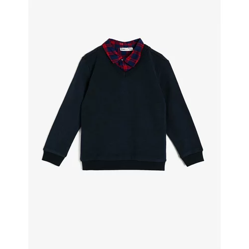 Koton Boy's Navy Blue Navy Blue Kid's Sweater