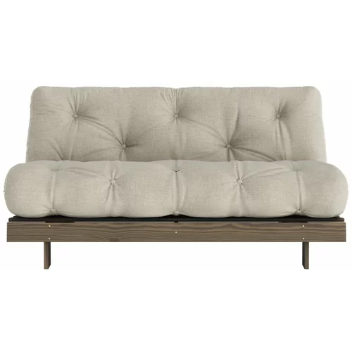 Karup Design Bež lanena sklopiva sofa 160 cm Roots –