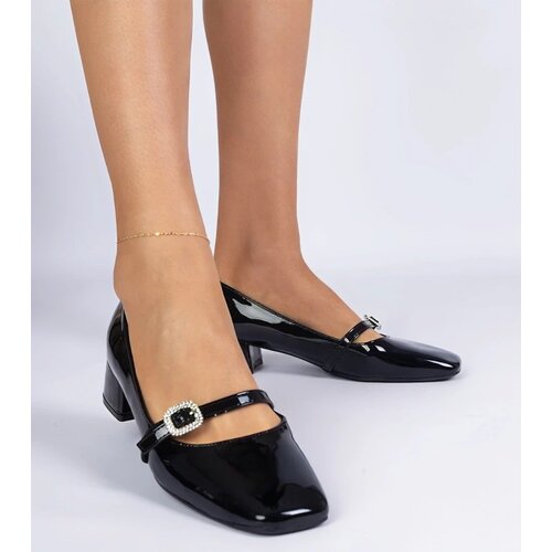 D/CEO marka niezdefiniowana Black elegant pumps decorated with rhinestones Elifat Slike