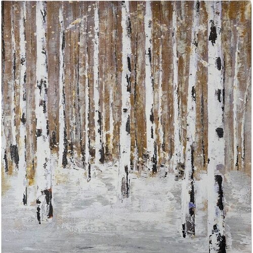 Wallity Slika 70x70 cm Birch Wood – Wallity Cene