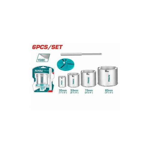  Set krunskih pila za keramiku 33-83mm 6/1 TAC44061 TOTAL Cijene