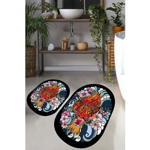  lakingo multicolor bathmat set (2 pieces) Cene