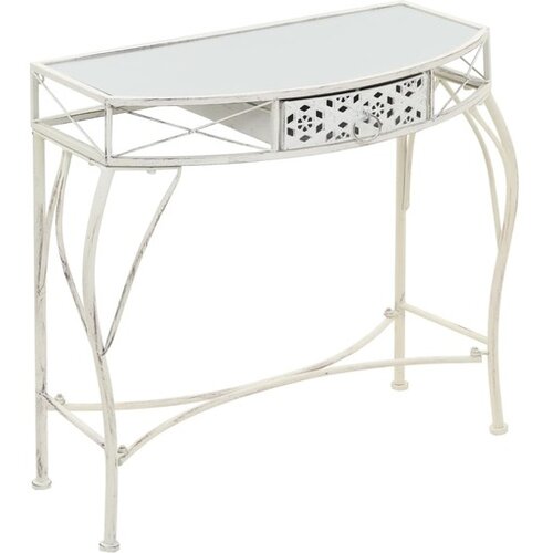  Stranska mizica v francoskem stilu iz kovine 82x39x76 cm Slike