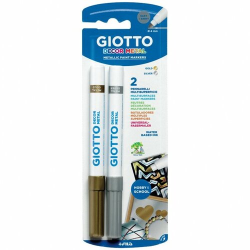 Giotto set markera dekor metal blister zlatni i srebrni 0014500 Cene