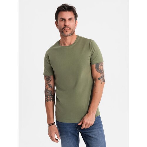 Ombre BASIC men&amp;#039;s classic cotton T-shirt - khaki Slike