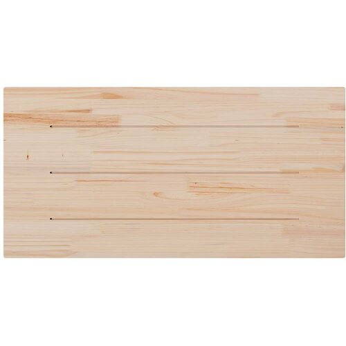  Ploča za stol bijela 110x60x2,5 cm masivna borovina pravokutna Slike