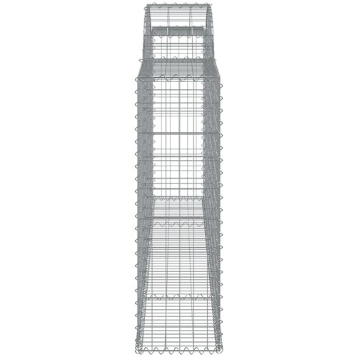  Lučne gabionske ko&amp;scaron;are 17kom 300x30x100/120cm pocinčano željezo Slike