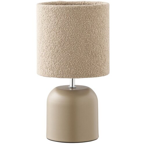 House Nordic Bež metalna stolna lampa s tekstilnim sjenilom (visina 24 cm) Morley – Cene