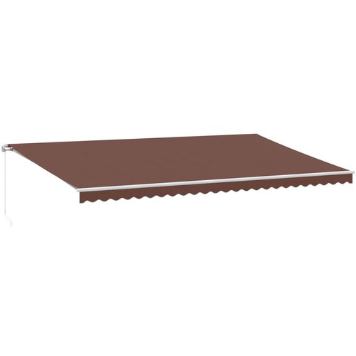 Tenda na ručno uvlačenje smeđa 600 x 350 cm Slike