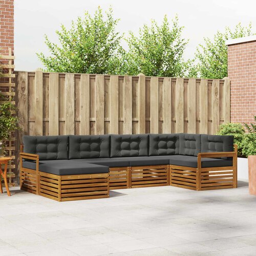  Set vanjskih sofa 6 kom. Prirodna i antracit 327 x 168,5 x 73 cm Cene