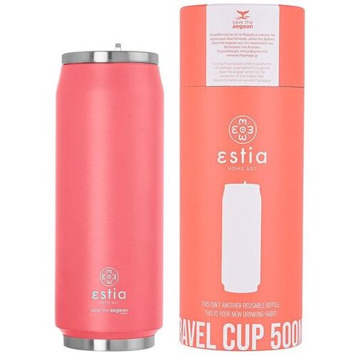 Estia termo steklenica Fusion coral, 0,5 L, 01-9878 Slike
