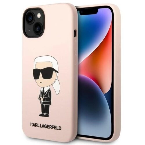 Karl Lagerfeld SILIKONSKA IKONIK ZA MAGSAFE OVITEK ZA IPHONE 14 PLUS ROZA, (21899014) Cene