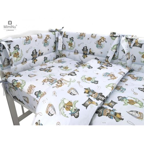 MimiNu Posteljina set 5 elem. Pirati plavi (za krevetić 120x60 cm) Cene