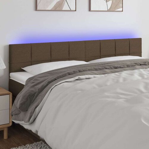  Posteljno vzglavje taupe 200x5x78/88 cm blago, (20933407) Slike