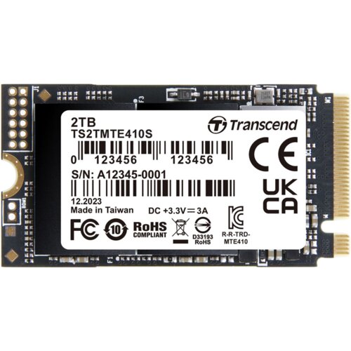 Transcend 2TB, M.2 2242, PCIe Gen4x4, NVMe, 3D TLC, DRAM-less Slike