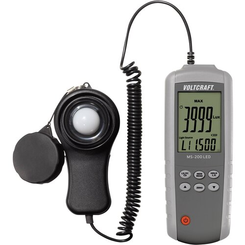Voltcraft MS-200LED Luxmeter\, merilnik svetilnosti\, merilnik osvetlitve 0.01 - 400000 lx, (20634665) Cene