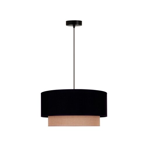  Duolla - Luster na sajli BOHO 1xE27/15W/230V prečnik 45 cm crna/braon Slike