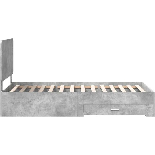  Okvir za krevet s uzglavljem Betonski sivi 100 x 200 cm Slike