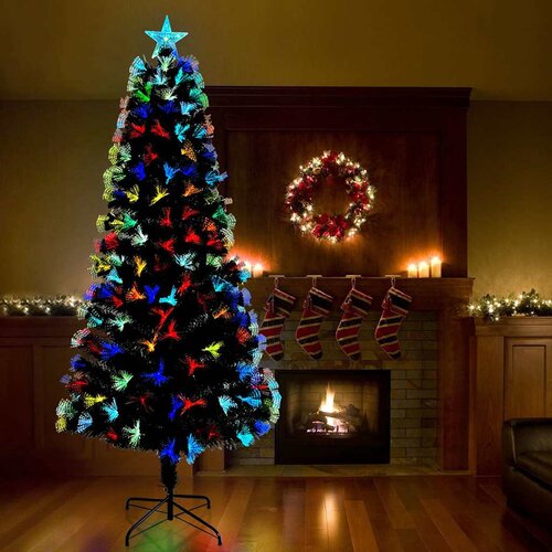  Umjetno božićno drvce s 300 LED svjetlima Zelena 240 cm PVC Cijene