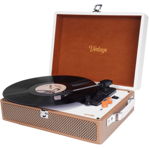  Gramofon UMIE Vintage UM-P353 Turntable Music Box with Bluetooth and 3.5mm AUXIN & RCAO Support, 37925 Cijene