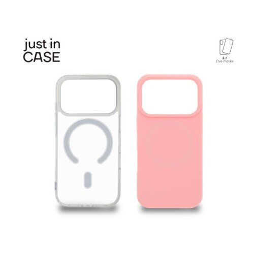Just In Case 2u1 Extra case MAG MIX PLUS paket maski za telefon za iPhone 17 Pro PINK ( MAGPL123PK ) Cene
