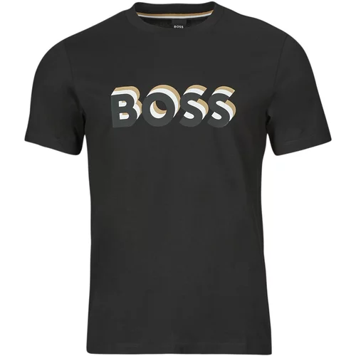 Boss Majice s kratkimi rokavi Tiburt 427 Črna