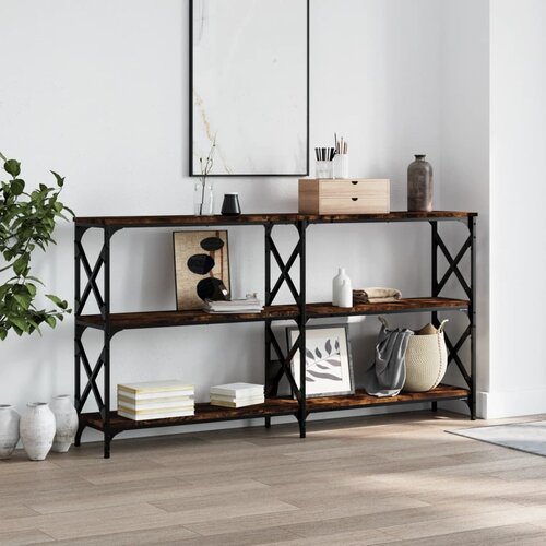  Konzolni stol boja hrasta 156 x 28 x 80,5 cm konstruirano drvo Cene
