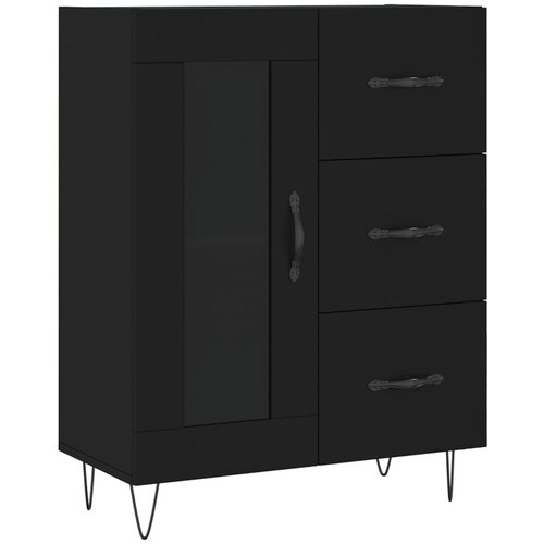 Maison Chic Komoda - Predalnik črna 69,5x34x90 cm inženirski les, (21715969) Slike