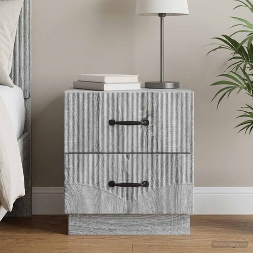  Noćni ormar Siva sonoma 43 x 34,5 x 44,5 cm Konstruirano drvo Slike