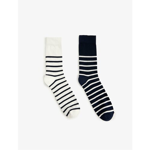 Koton Set of 2 Multicolored Striped Socks Cene