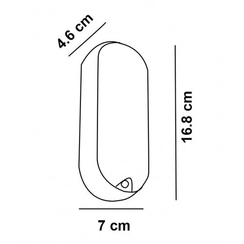  Led svetiljka BL1 elipsa 12W 4000K IP65 crna Slike