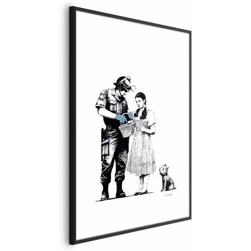  Plakat - Dorothy and the Policeman 60x90 Crni okvir s margom Cene