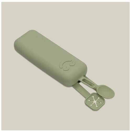 Interbaby set silikonskog pribora za jelo Olive Green Slike