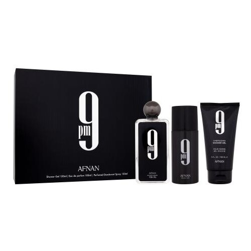 Afnan mu&scaron;ki set afnan 9 pm edp 100 ml + deo vapo 150 ml + sg 150 ml Cene
