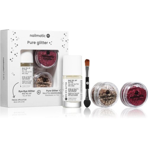 Nailmatic Pure Glitter set z ble&scaron;čicami 3 kos Cene