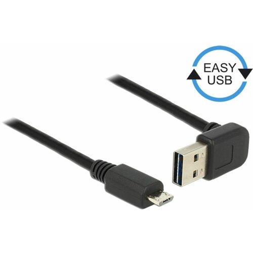 Delock kabel USB A kotni-B mikro EASY 0,5m obojestranski 85203, (21028141) Cene